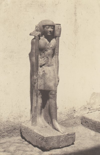 Syout Lycopolis, statue appartenant au docteur Cuny - Félix Teynard
