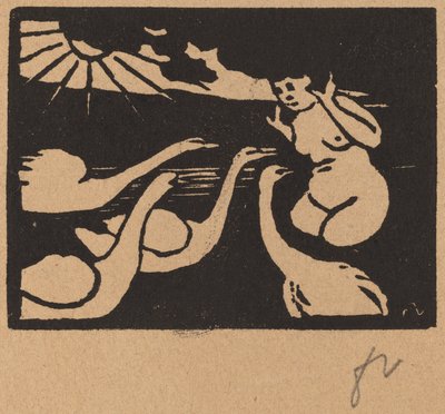 Baigneuse aux cygnes - Félix Vallotton