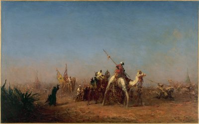 Caravane sur la route de La Mecque, entre 1880 et 1885 - Félix Ziem