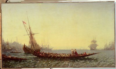 Port à Constantinople - Félix Ziem