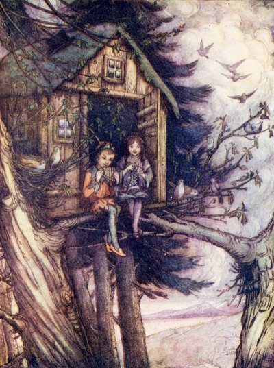 Cimes des arbres, où Wendy et Peter vivaient heureux - Flora White