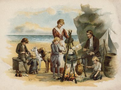 Scène de La Famille suisse Robinson : l