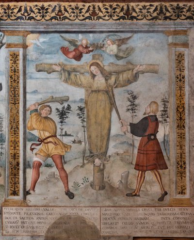 Détail de la Crucifixion de Sainte Julia - Floriano (and workshop) Ferramola
