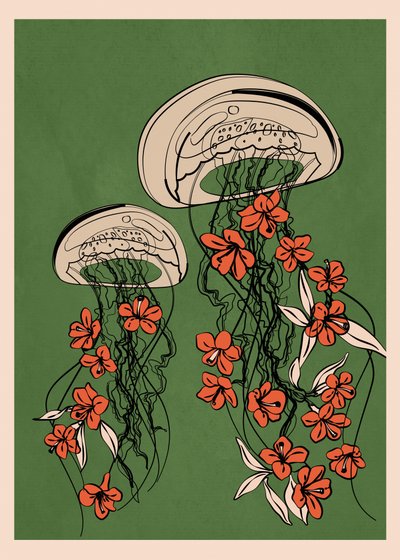 Méduse florale flottante - Flow Line
