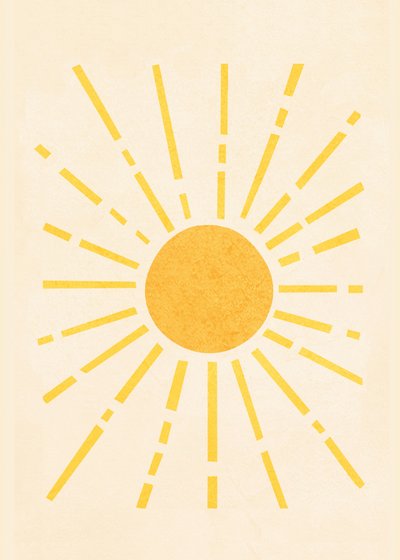 Golden Sunburst - Flow Line