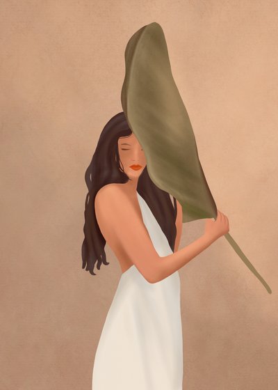 La femme aux feuilles gracieuses - Flow Line