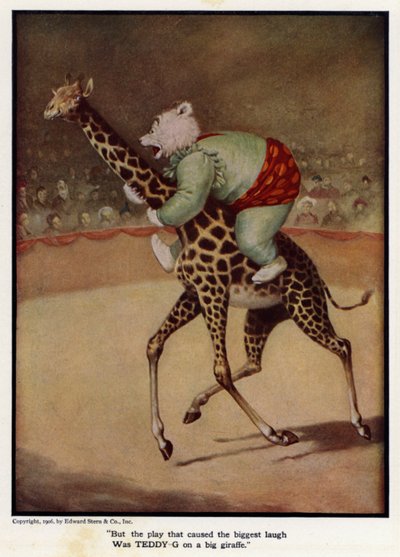 Mais la pièce qui a fait le plus rire était Teddy - G sur une grande girafe - Floyd V. Campbell