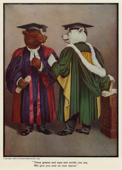 Ces robes et ces chapeaux et ces parchemins que vous voyez, nous vous les donnons maintenant comme votre diplôme - Floyd V. Campbell