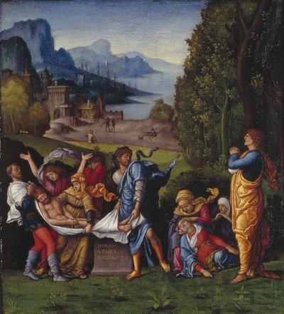Dutch : La mise au tombeau du Christ La mise au tombeau - Follower of Andrea Mantegna