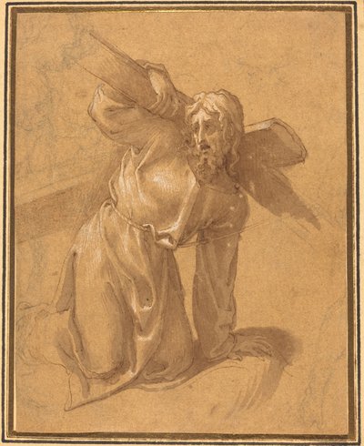 Christ tombant sous la croix - Follower of Francesco Salviati