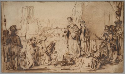 Scipion rendant la mariée espagnole à sa famille - Follower of Rembrandt van Rijn