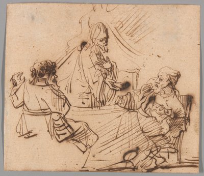 Le souper à Emmaüs - Follower of Rembrandt van Rijn