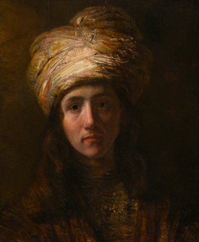 Jeune homme en turban - Follower of Rembrandt van Rijn
