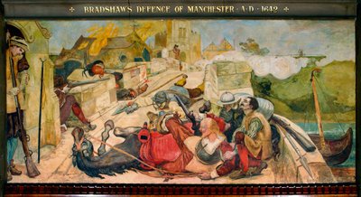 La défense de Manchester par Bradshaw AD 1642 - Ford Madox Brown