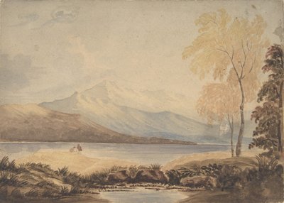 Paysage du Lake District, début du 19e siècle - Formerly attributed to Copley Fielding.