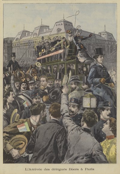 Arrivée des délégués boers à Paris - Fortune Louis Meaulle