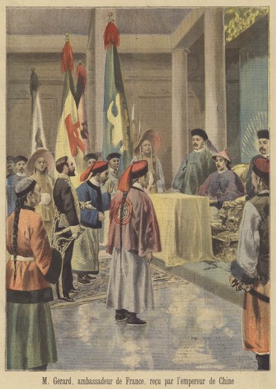 Auguste Gérard, ambassadeur de France en Chine, reçu par l