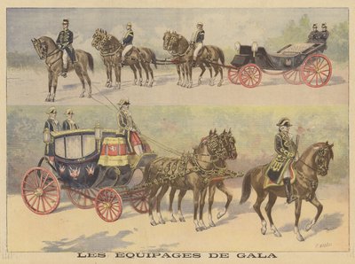 Voitures utilisées par le tsar et la tsarine de Russie lors de leur visite en France - Fortune Louis Meaulle