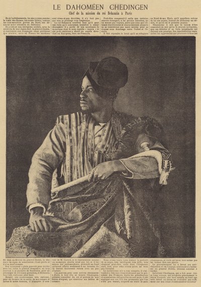 Chedingen, chef de la mission du roi dahoméen Béhanzin à Paris - Fortune Louis Meaulle