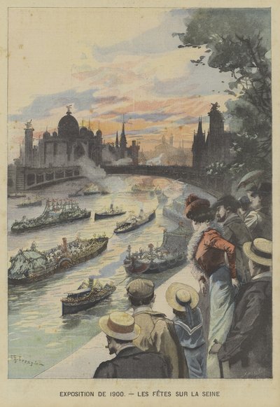 Carnaval flottant sur la Seine pendant l