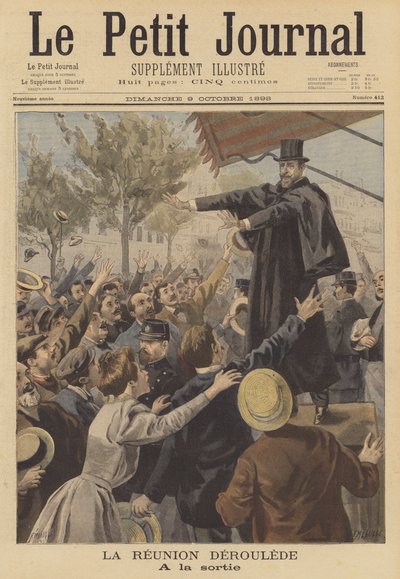 Paul Deroulède, politicien nationaliste français, faisant un discours - Fortune Louis Meaulle