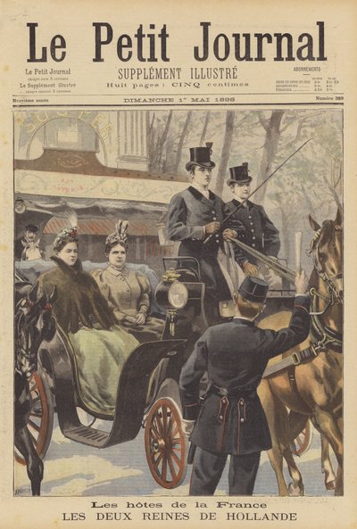 Invités de la France : les deux reines des Pays-Bas - Fortune Louis Meaulle