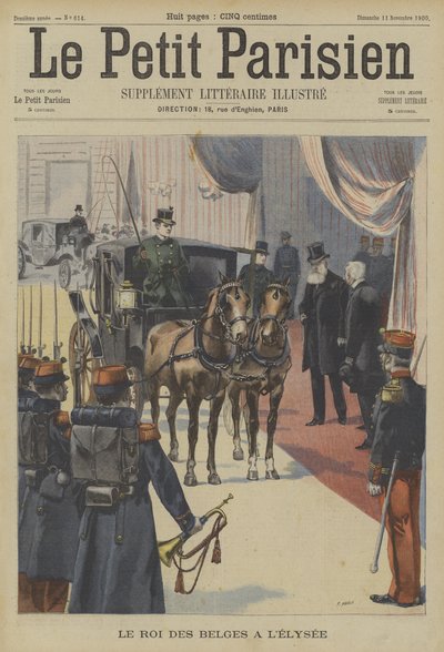 Léopold II, roi des Belges, au palais de l