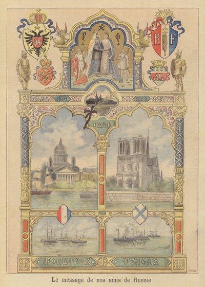 Message de bonne volonté de la ville de Saint-Pétersbourg à la France - Fortune Louis Meaulle