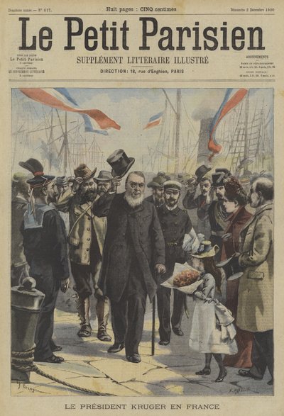 Paul Kruger, ancien président du Transvaal, arrivant en France - Fortune Louis Meaulle