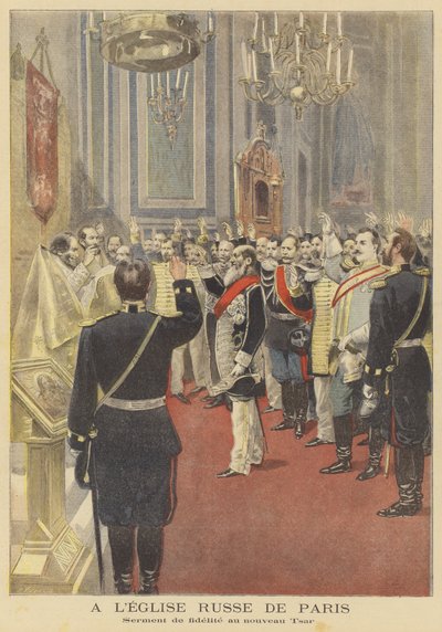 Serment de fidélité au nouveau tsar dans l