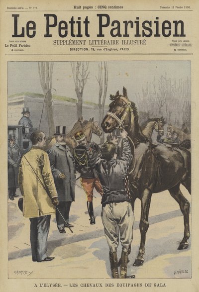 Équipes de chevaux pour une fête au palais de l