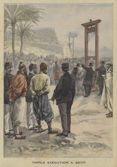 Triple exécution à Sétif, Algérie - Fortune Louis Meaulle