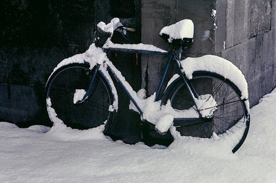 Cyclisme dans la neige, Florence - Fosco Maraini