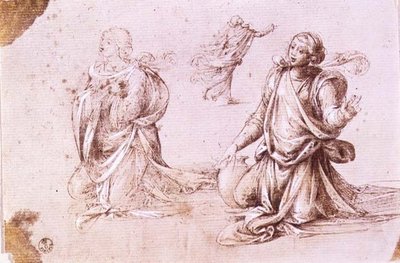 Trois études de figures féminines pour La Femme de Samarie - Fra Bartolomeo