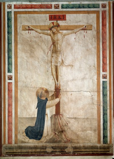 Saint Dominique au pied du crucifix - Fra  Angelico