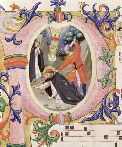 Missel 558 f.68v Initiale historiée 