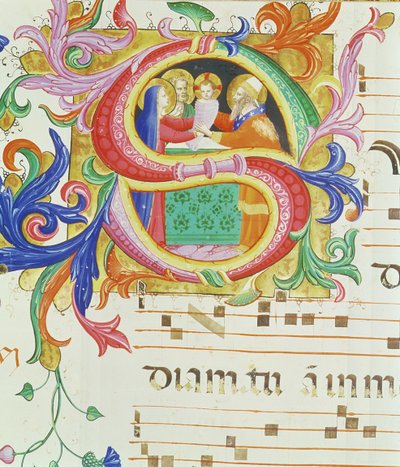 Missel 558 f.73v Initiale historiée 