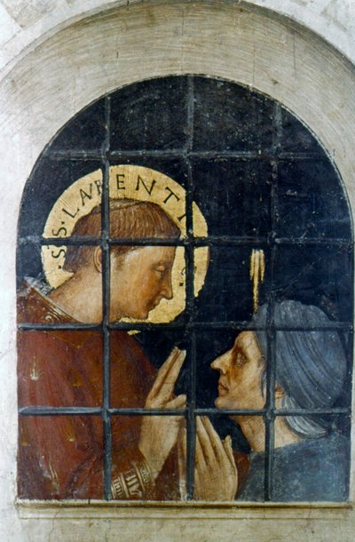 Saint Laurent convertissant son geôlier, début du 15e siècle - Fra Angelico