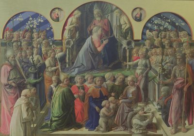 Couronnement de la Vierge avec des saints et des anges, 1441-47 - Fra Filippo Lippi