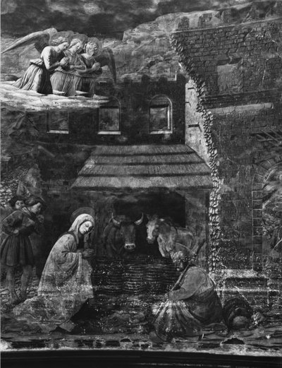 La Nativité, une des scènes du cycle de fresques de la Vie de la Vierge dans l