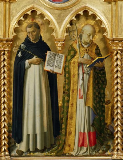 Saints Dominique et Nicolas de Bari du retable de Pérouse, vers 1437 - Fra Giovanni Angelico da Fiesole