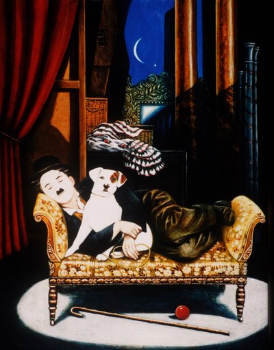 Charlie Chaplin et Scraps - Frances Broomfield