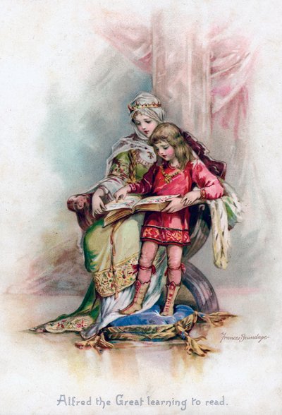 Alfred le Grand apprenant à lire, 1897 - Frances Brundage
