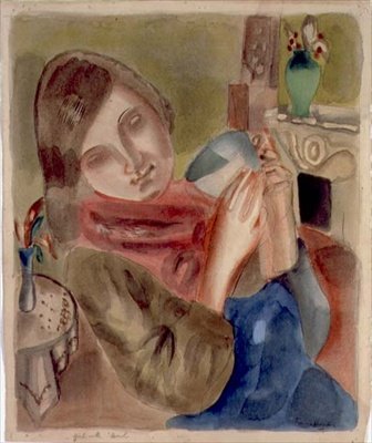 Fille avec un Bol - Frances Hodgkins
