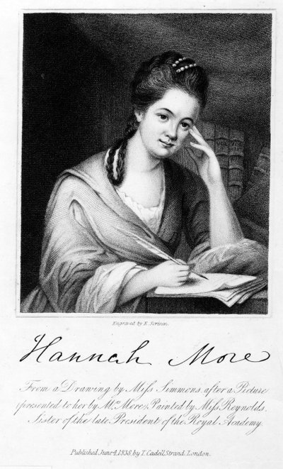Hannah More, gravée par Edward Scriven, 1838 (gravure) - Frances Reynolds