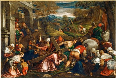 La Montee au Calvaire - Jésus-Christ portant la croix ... - Francesco (1549 92) Bassano