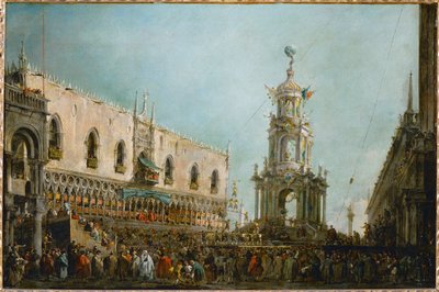 La fête du jeudi saint à Venise, Italie ... - Francesco (circle of) Guardi