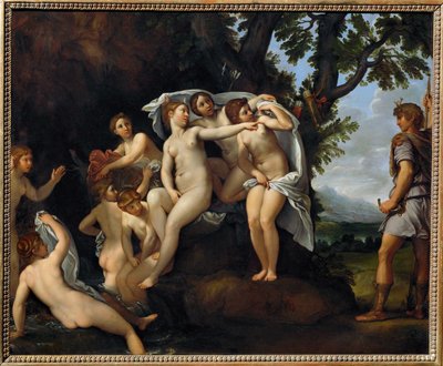 Acteon metamorphose en cerf - Actaion changed into a stag ... - Francesco Albani