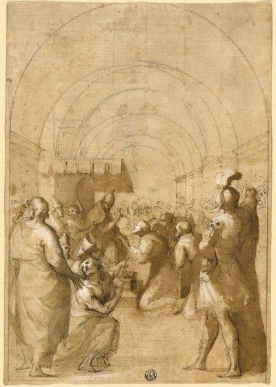 Étude pour le pape Innocent III établissant l
