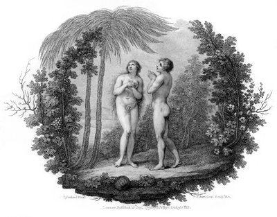 Adam et Ève, 1796 - Francesco Bartolozzi